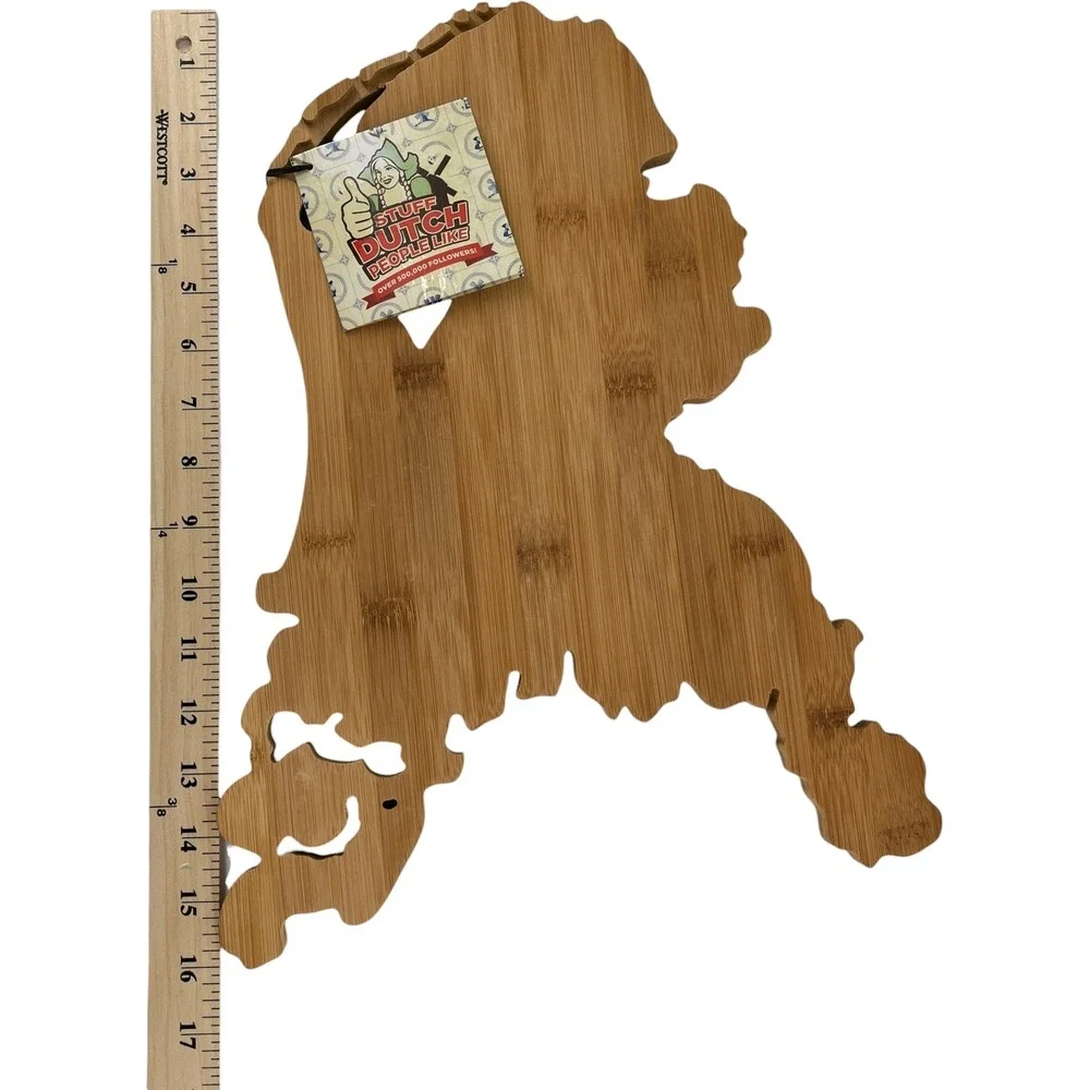 Stuff Dutch People Like Bamboo Cheese Board Netherlands Map Shape Kaasplankje